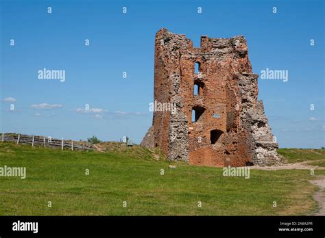 Navahrudak Belarus Ancient Castle Ruins Of Towers Stock Photo Alamy