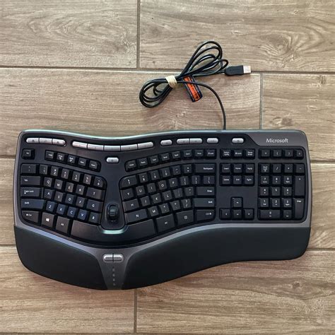 Used Microsoft Natural Ergonomic Keyboard 4000 v1.0 USB Wired WORKS ...