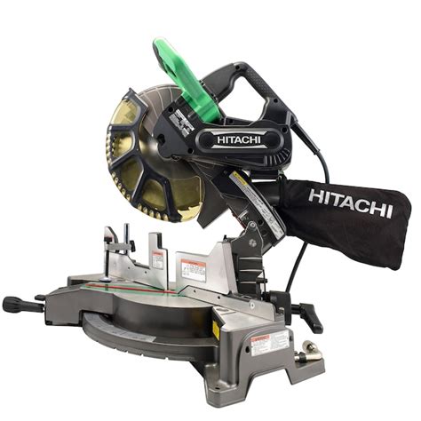 Hitachi 12 In 15 Amp Dual Bevel Compound Corded Miter Saw With Laser