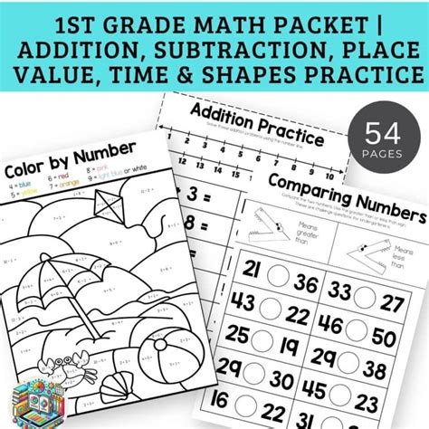 1st Grade Math Packet