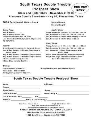 Fillable Online Frio Agrilife C Sharedfolder 4 H Prospect Show South