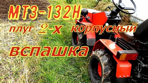 МТЗ 132н Вспашка участка после уборки картошки - YouTube