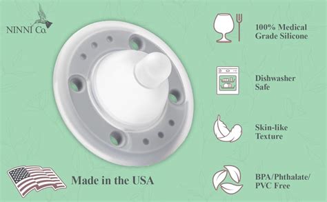 Amazon.com: Ninni Co Breastfeeding Promoting Pacifier - Patented ...