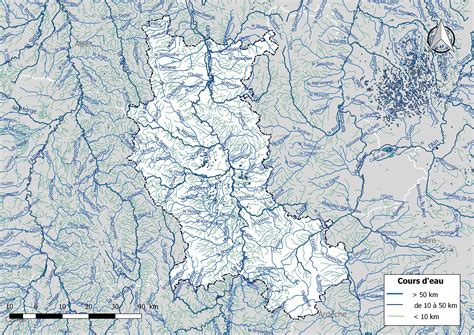 carte hydrographique de la loire