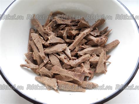 Рецепт салата из говяжьего сердца: 8 фото в рецепте