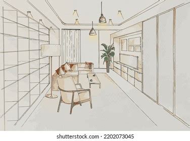 70,097 Interior perspective in sketch Images, Stock Photos & Vectors | Shutterstock