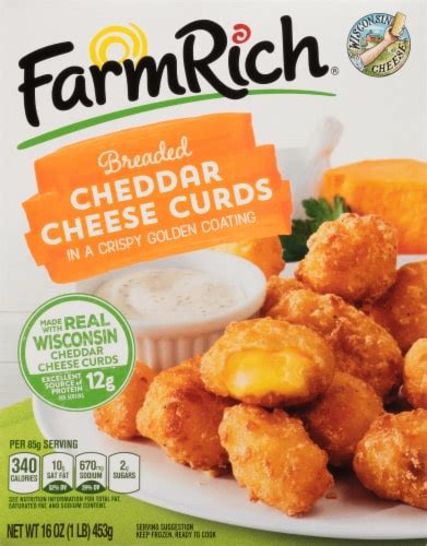 Farm Rich Breaded Cheddar Cheese Curds 16 Oz Kroger