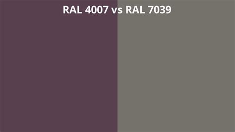 Ral 4007 Vs 7039 Ral Colour Chart Uk