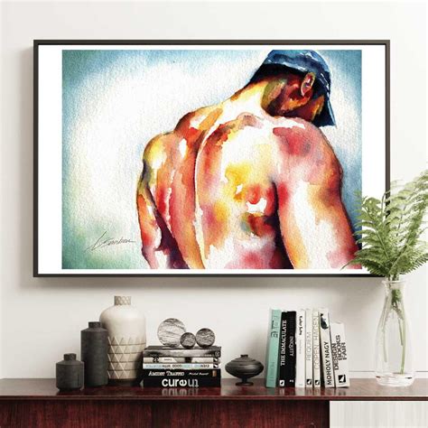 Nude Male Erotic Art Queer Artwork Gay Art Erotic Gay Art Birthday Present Ideas For Gay Guy