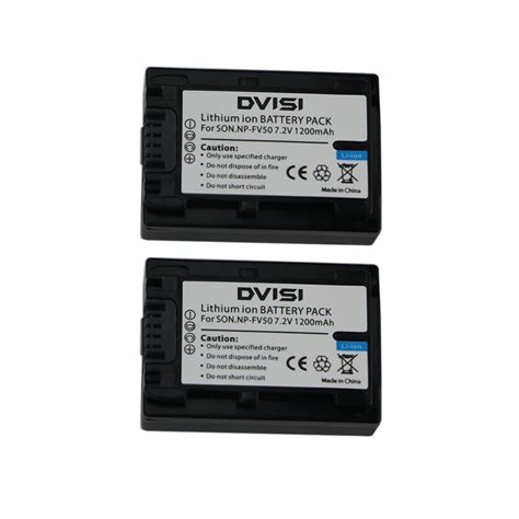 2Pcs/lot NP FV50 NP FV 50 NPFV50 Rechargeable Battery for Sony NP FV30 ...