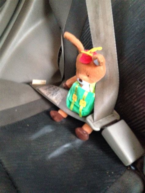 Randall the Reindeer riding to school! Dip feet in powder for that