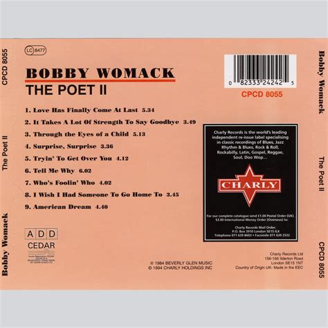 The Poet Ii Featuring Patti Labelle Bobby Womack Mp3 Buy Full
