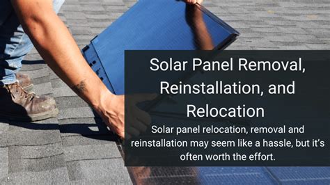 Solar Panel Removal Reinstallation And Relocation Solar Discovery