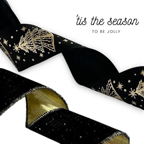 wired christmas tree ribbon