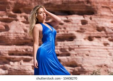 Sexy Blonde Woman Posing Outdoors Fashion Stock Photo Shutterstock