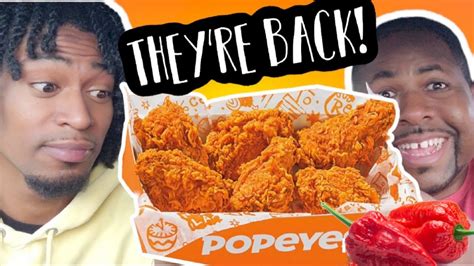 The Return Of Popeyes Ghost Pepper Wings Youtube