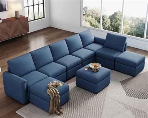 Linsy Home Oversized Modular Couch Sectional Sofa With Storage