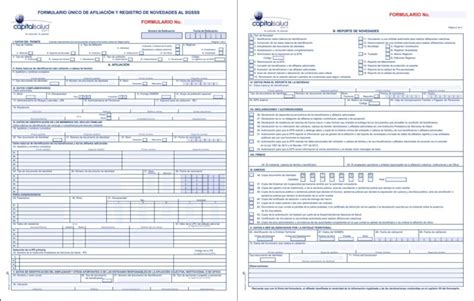 ᐈ Formulario De Afiliación A Capital Salud【cómo Es Llenarlo Y MÁs】