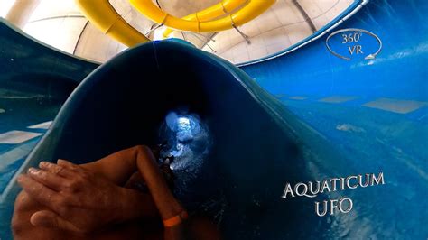 Aquaticum Debrecen UFO Slide Bowl 360 VR POV Onride YouTube