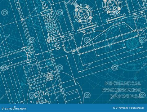 Blueprint Corporate Style Mechanical Instrument Making Technical