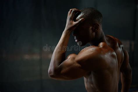 African American Bodybuilder Man Naked Muscular Torso Stock Photos Free Royalty Free Stock
