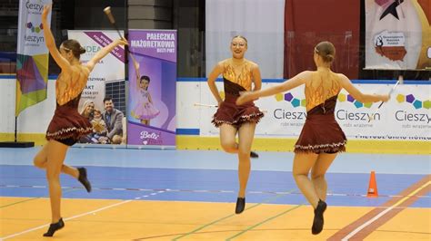 Mażoretki LA BELLA Leśnica duo trio baton majorettes Cieszyn 2023