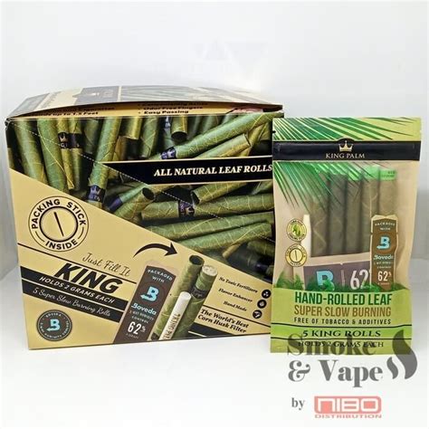 King Palm King Size Rolls Pouches Display Smokevape Ca