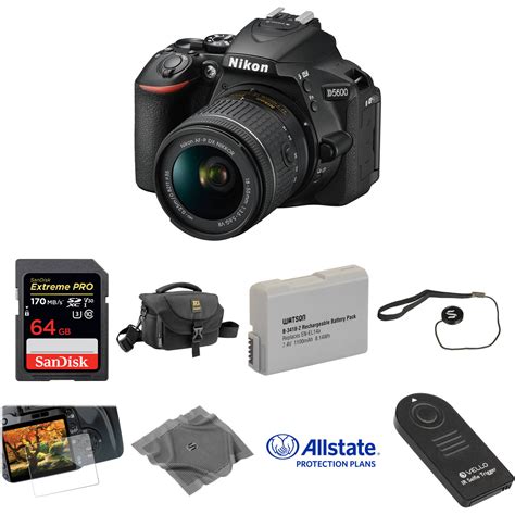 Nikon D5600 DSLR Camera with 18-55mm Lens Deluxe Kit B&H Photo