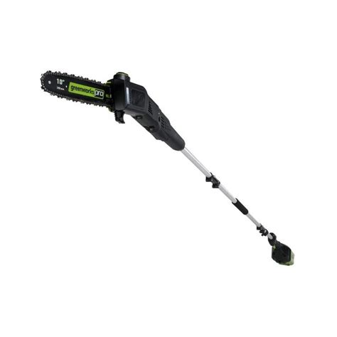 Greenworks Pro 60-Volt Lithium Ion 10-in Cordless Electric Pole Saw (Battery Included) in the ...