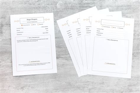 Wizard Spellbook Fillable Pdf A5 Folded Booklet Dandd Etsy