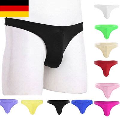 DE Herren Slip Sexy Bikini Thong Briefs Unterwäsche Low Rise Tanga G