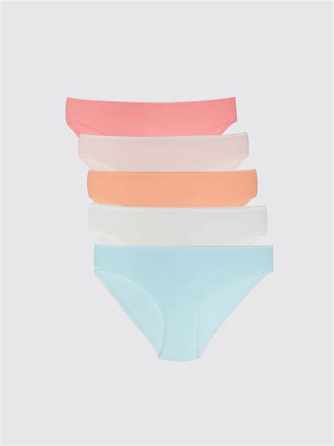 Plain Bikini Panties 5 Pack S35219Z8 KFG S35219Z8 KFG LC Waikiki