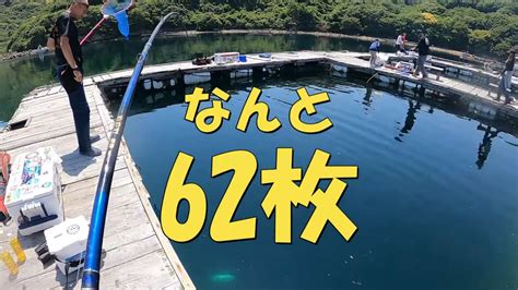 海上釣堀 水宝 新エサの試し釣りで大爆釣 Youtube