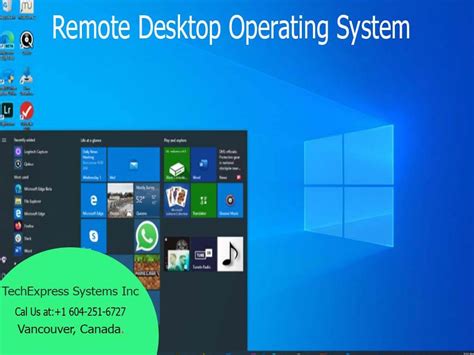 Remote Desktop Operating System Remote Desktop Equipment