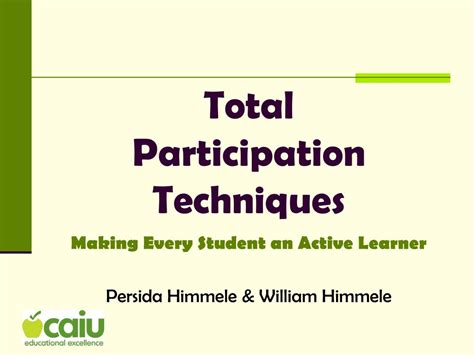 Ppt Total Participation Techniques Powerpoint Presentation Free