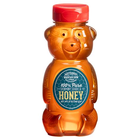 12 Oz Pure Honey Bear Butternut Mountain Farm