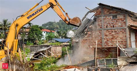 Women Stage Semi Nude Protest Against Eviction Drive In Guwahati The Economic Times