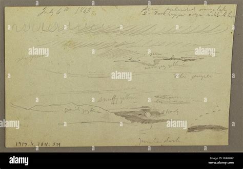 Drawing Hudson Valley 1863 Stock Photo Alamy