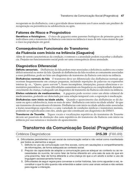 Transtorno Da Comunicação Social - DSM-V Transtorno Da Comunicação Social | PDF