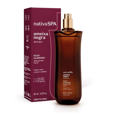 Óleo Multifuncional Glorioso Nativa SPA Ameixa Negra 85ml O Boticário