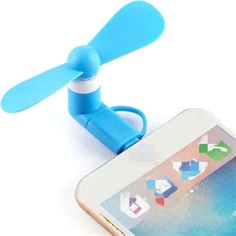 Вентилятор для мобильного телефона Lightning и Micro USB 2-в-1 ...