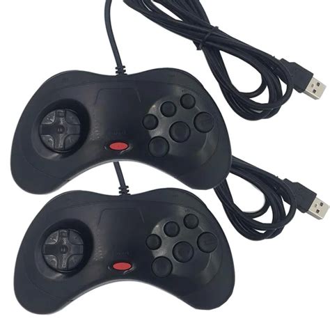 Classic Wired 6 Buttons SEGA USB Classic Gamepad USB Game Controller ...