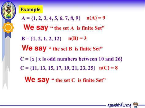 PPT - Finite and Infinite Sets, Null set PowerPoint Presentation, free ...