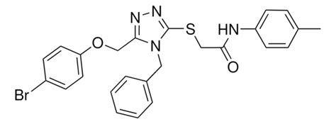 2 4 BENZYL 5 4 BROMOPHENOXY METHYL 4H 1 2 4 TRIAZOL 3 YL SULFANYL