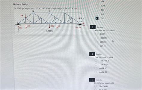 solved highway bridge total bridge length  ftft cheggcom