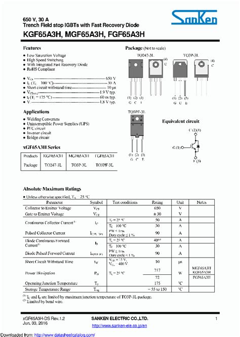 FGF65A3H_9042602.PDF Datasheet Download --- IC-ON-LINE