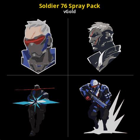 Soldier 76 Spray Pack Team Fortress 2 Sprays