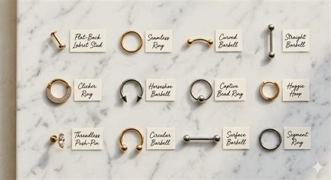 types  piercing jewelry styles pierce