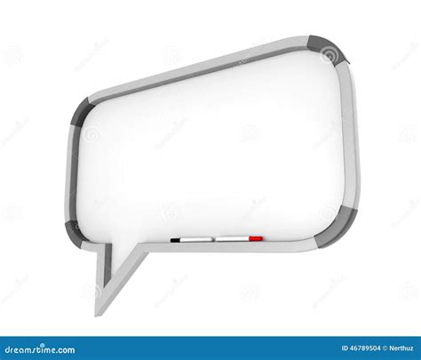 Whiteboard Speech Bubble Stock Illustration Illustration Of