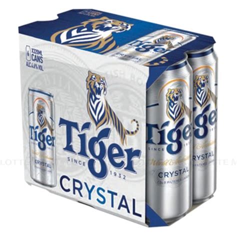 Lốc 6 Lon Bia Tiger Crystal 330ml/Lon